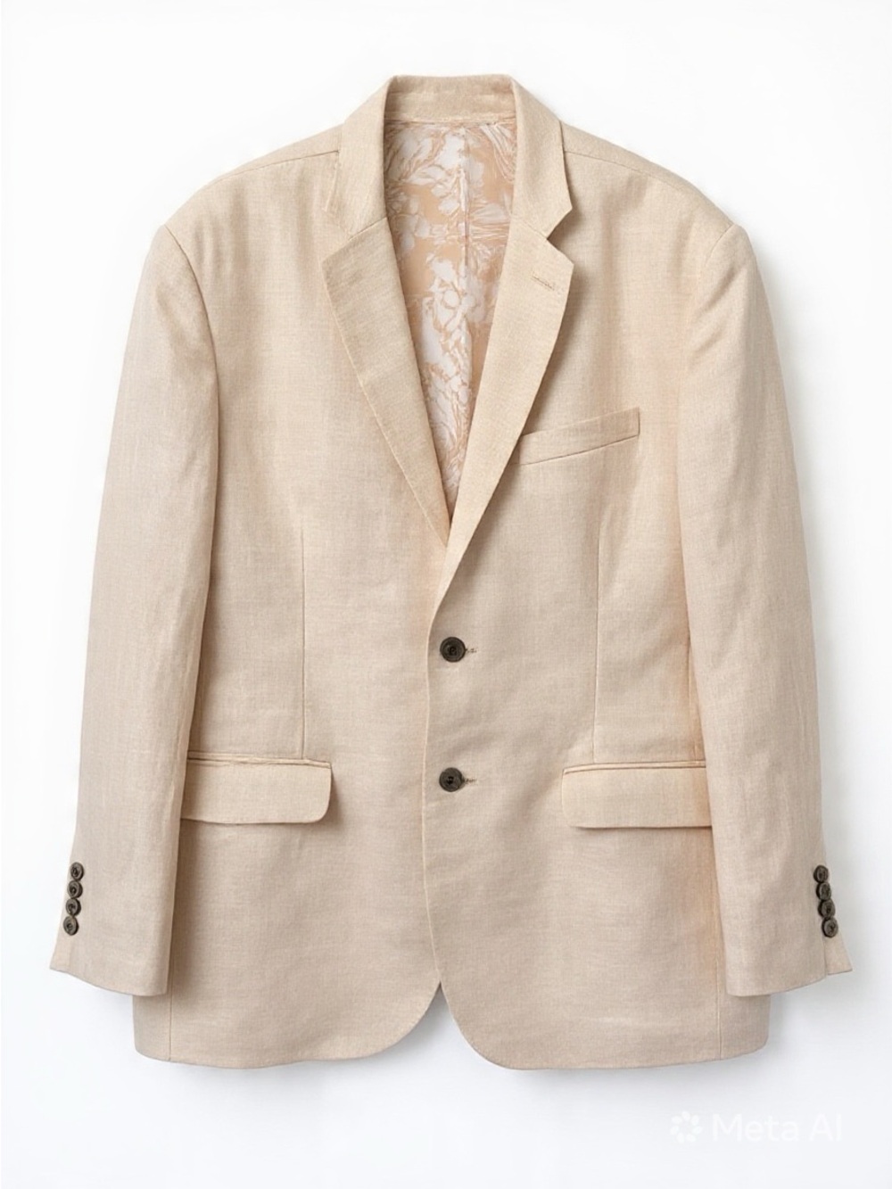 Tasso Elba Island Men Linen Two Button Blazer
Jacket Beige Lined. Size 48-50 XXL
